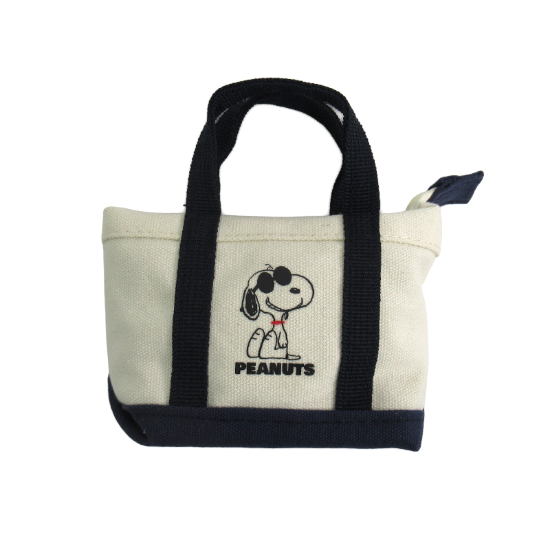 PEANUTS トートバッグ型ミニポーチ ジョー・クール NVBL